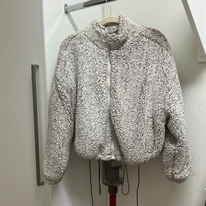 Cream fluffy jacket